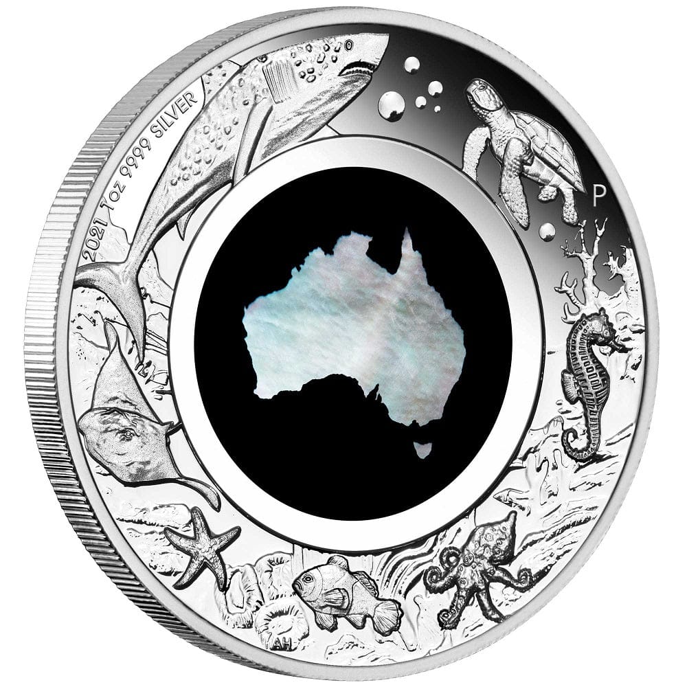 Great Southern Land 2021 1oz Silver Proof Mother of Pearl Coin