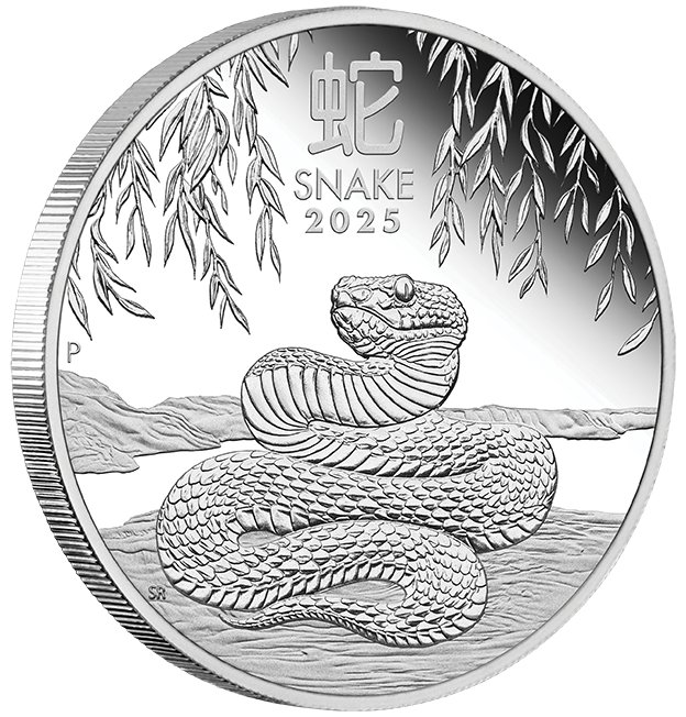Australian Lunar Series III 2025 Year of the Snake 1/2oz Silver Proof Nova Coins
