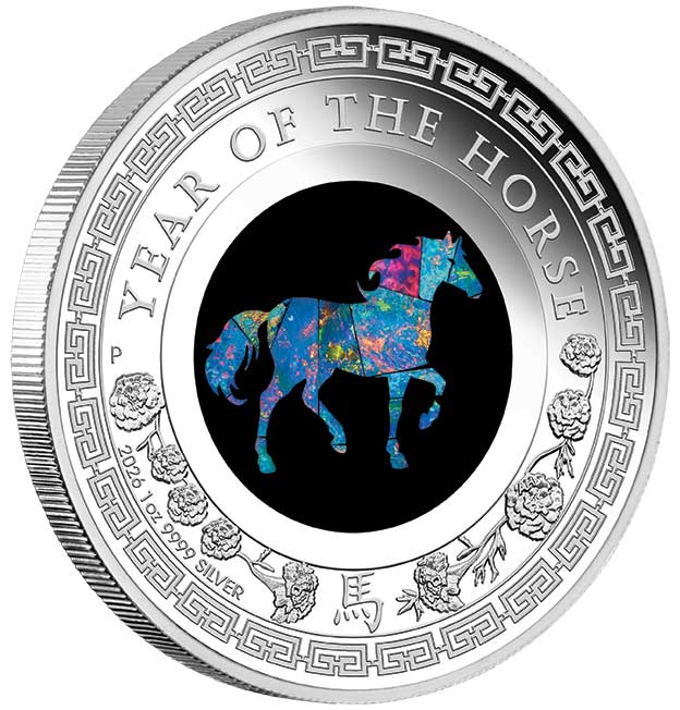 Australian Opal Lunar Series 2026 Year of the Horse 1oz Silver Proof Coin