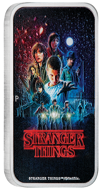 Stranger Things - Season 1 2026 1oz Silver Coloured Rectangular Coin