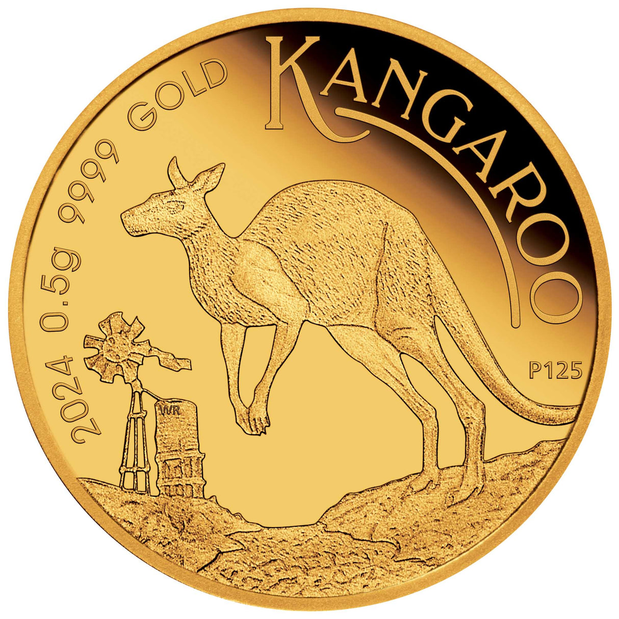 2024 Australian Kangaroo Mini Roo - 0.5g Gold Proof Coin in Card