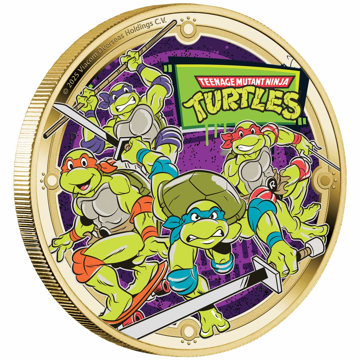 CollectFest Special Edition Teenage Mutant Ninja Turtles 2025 Collector Coin in Card