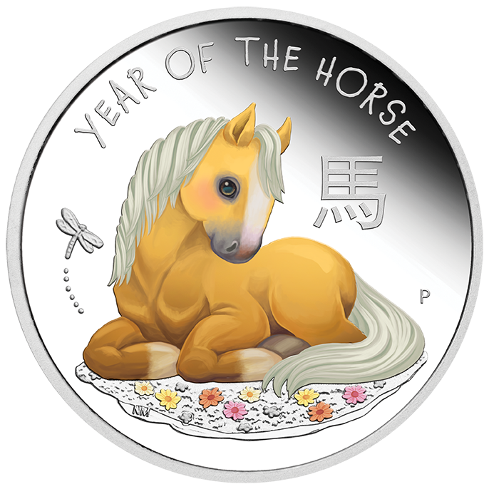 Baby Horse 2026 1/2oz Silver Proof Coloured Coin
