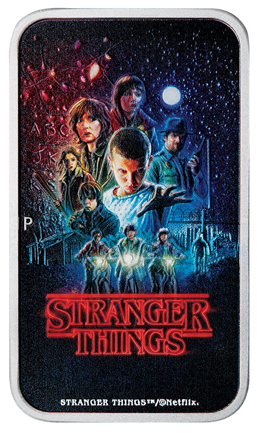 Stranger Things - Season 1 2026 1oz Silver Coloured Rectangular Coin