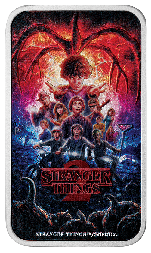 Stranger Things - Season 2 2026 1oz Silver Coloured Rectangular Coin