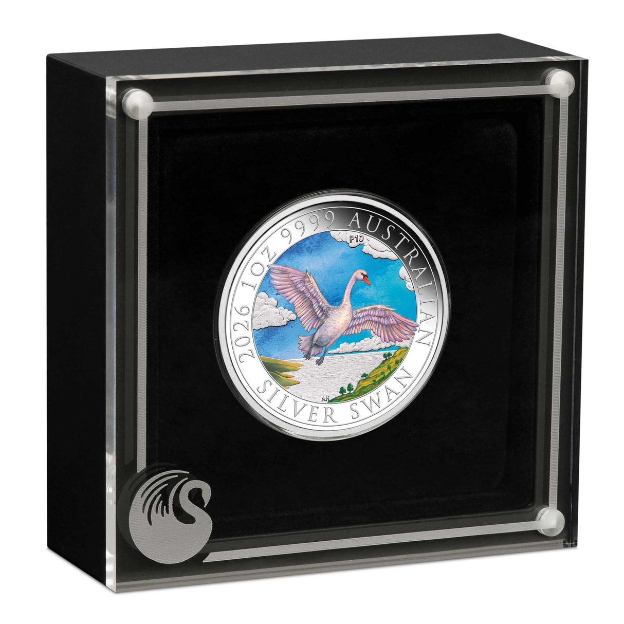 Australian Swan 10th Anniversary 2026 1oz Silver Coloured Coin