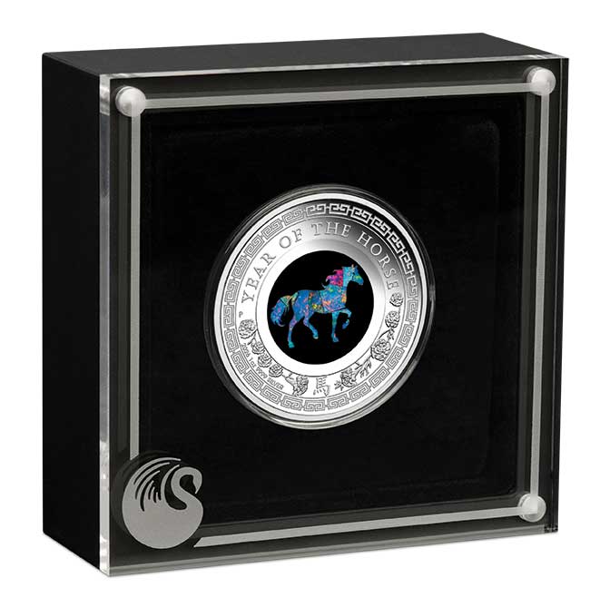 Australian Opal Lunar Series 2026 Year of the Horse 1oz Silver Proof Coin