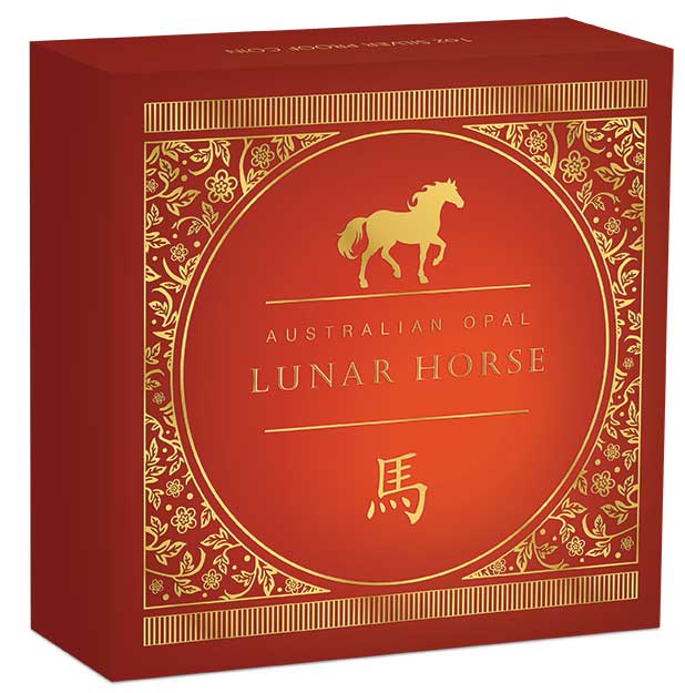 Australian Opal Lunar Series 2026 Year of the Horse 1oz Silver Proof Coin