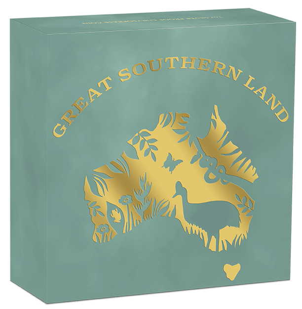 Great Southern Land 2024 1oz Silver Proof Chrysoprase Coin