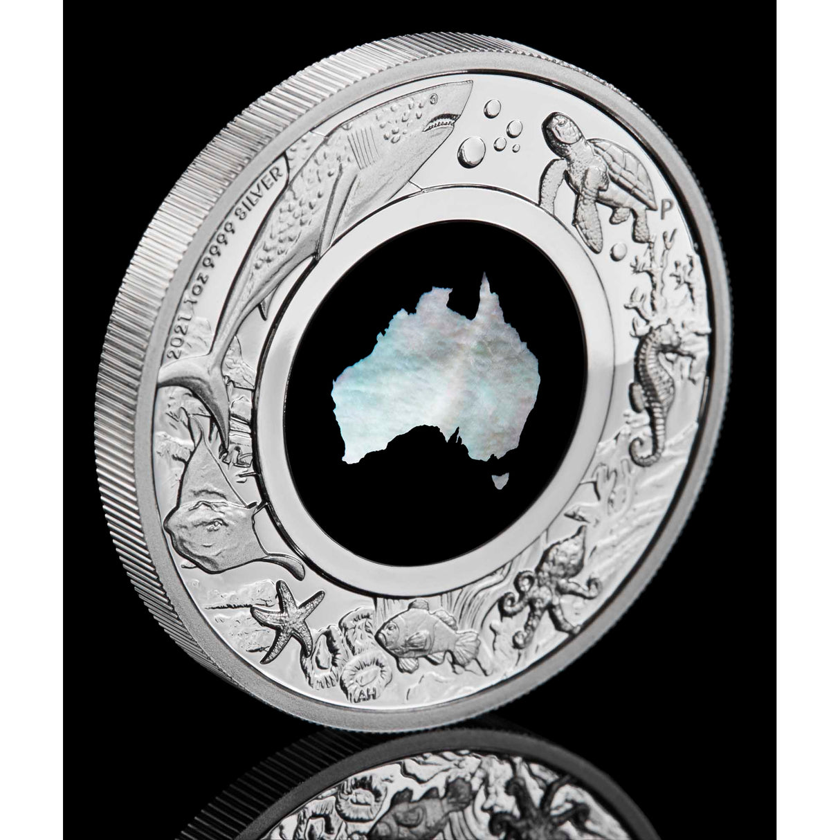 Great Southern Land 2021 1oz Silver Proof Mother of Pearl Coin