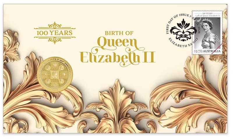 100 Years of Queen Elizabeth's Birth Postal Numismatic Cover (PNC) – Perth Mint