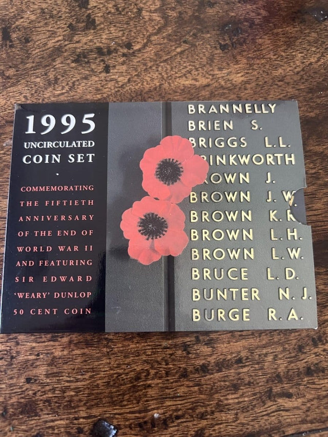 1995 Royal Australian Mint Six Coin Mint Set - Nova Coins