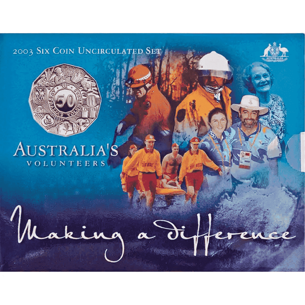 2003 Royal Australian Mint Mint Set - Australia's Volunteers - Nova Coins