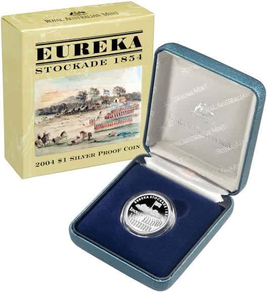 2004 Australia Eureka Stockade One Dollar Silver Proof Coin - Nova Coins