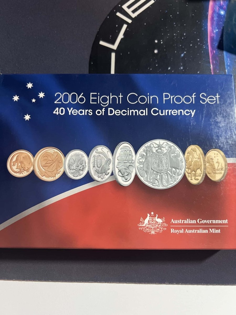 2006 Eight Coin Proof Set - 40 Years of Decimal Currency - Nova Coins