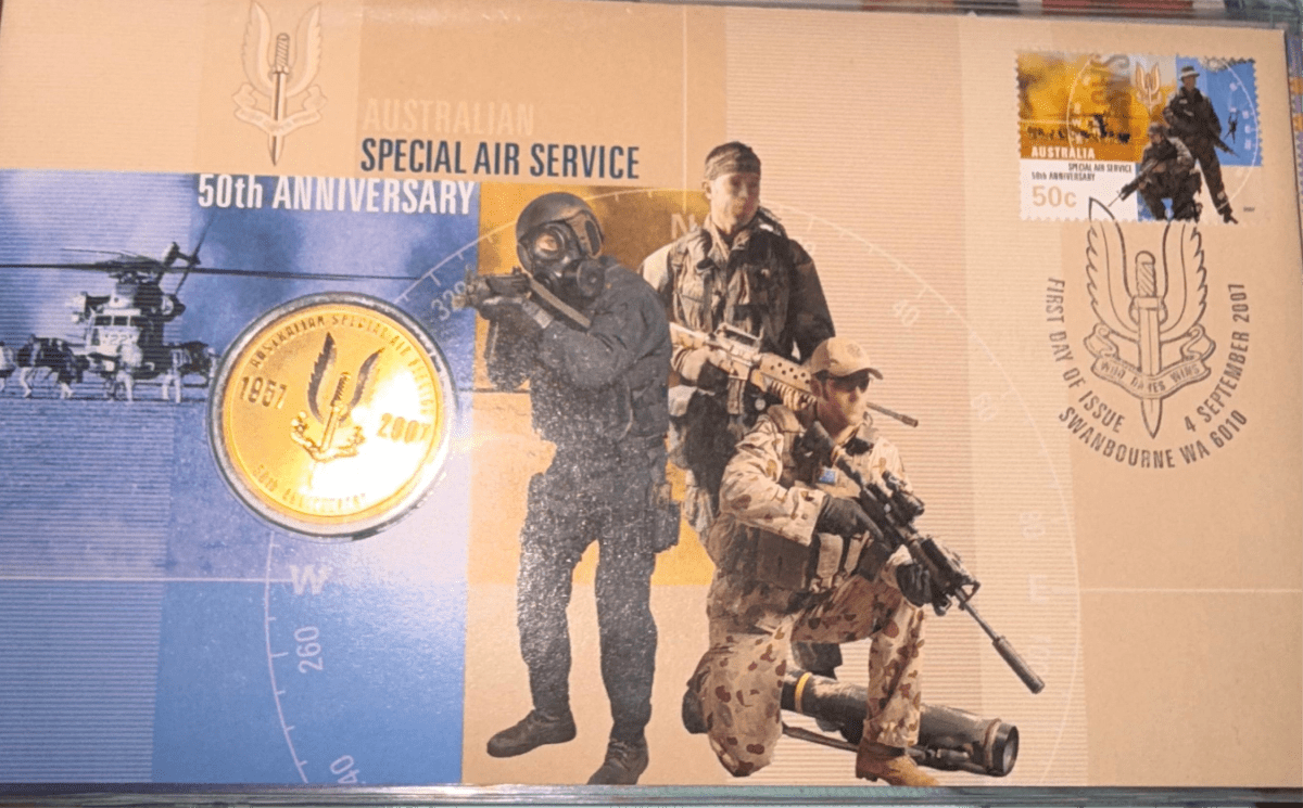 2007 $1 50TH Anniversary of the Special Air Service PNC - Nova Coins