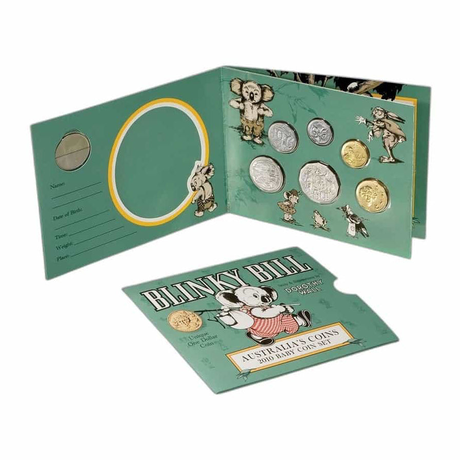 2010 Blinky Bill Baby Coin Set - Royal Australian Mint (Dorothy Wall $1 Coin)