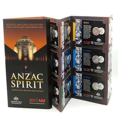 2018 ANZAC Spirit 15 Coin Collection 20c & 50c Uncirculated in Folder