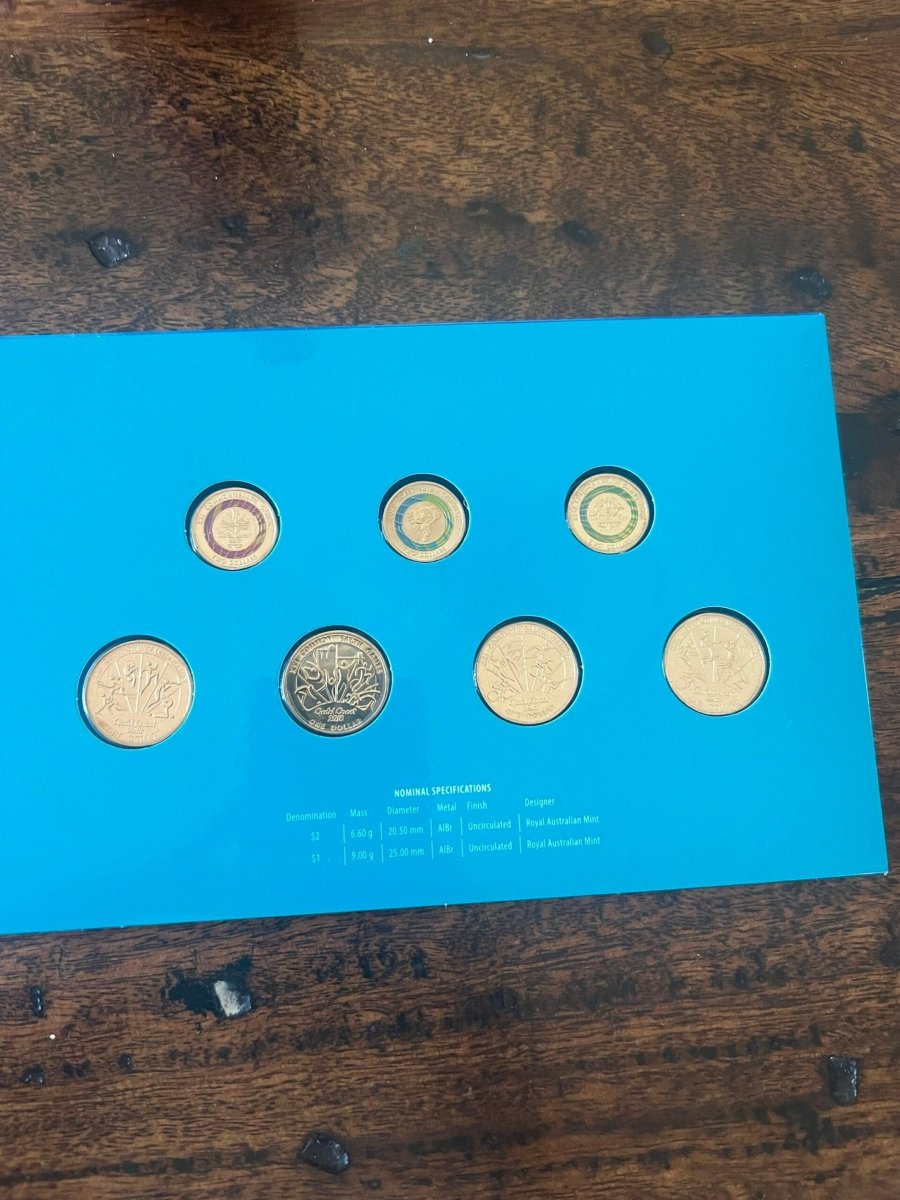2018 Gold Coast Commonwealth Games 7 Coin Collection - Nova Coins