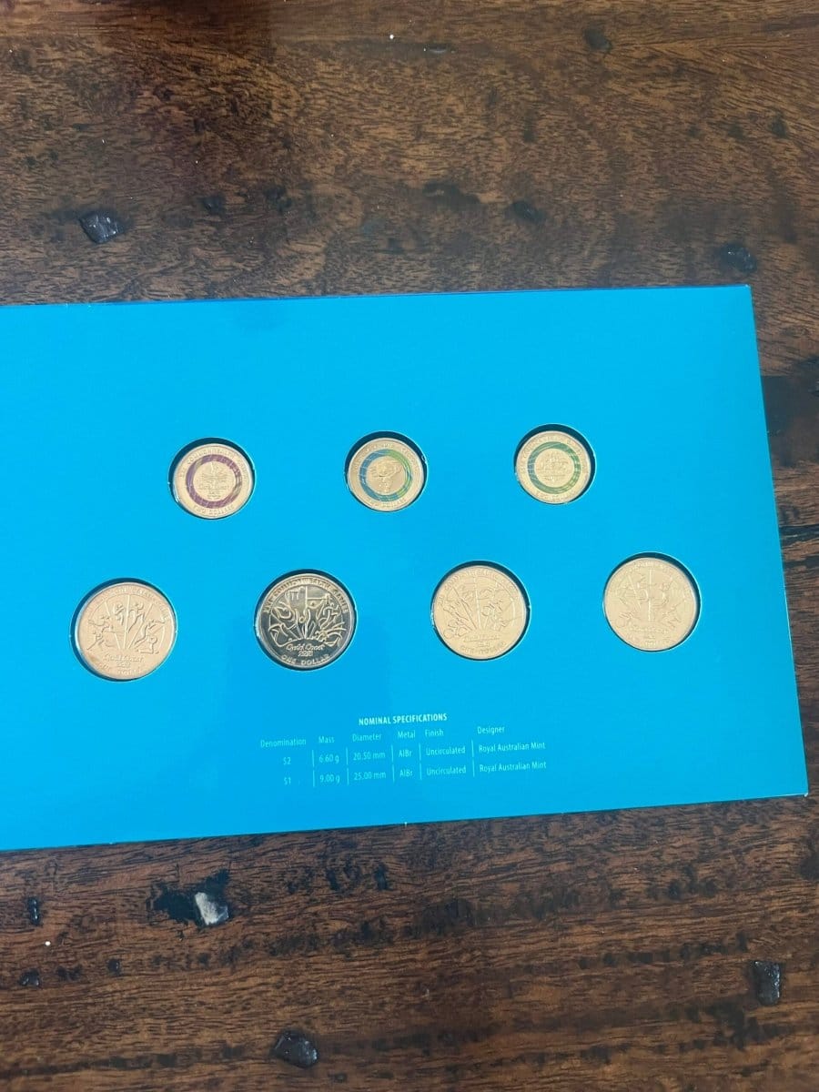 2018 Gold Coast Commonwealth Games 7 Coin Collection - Nova Coins