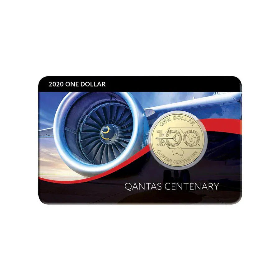 2020 Australia Qantas Centenary $1 Aluminium - Bronze Uncirculated Coin Pack - Nova Coins