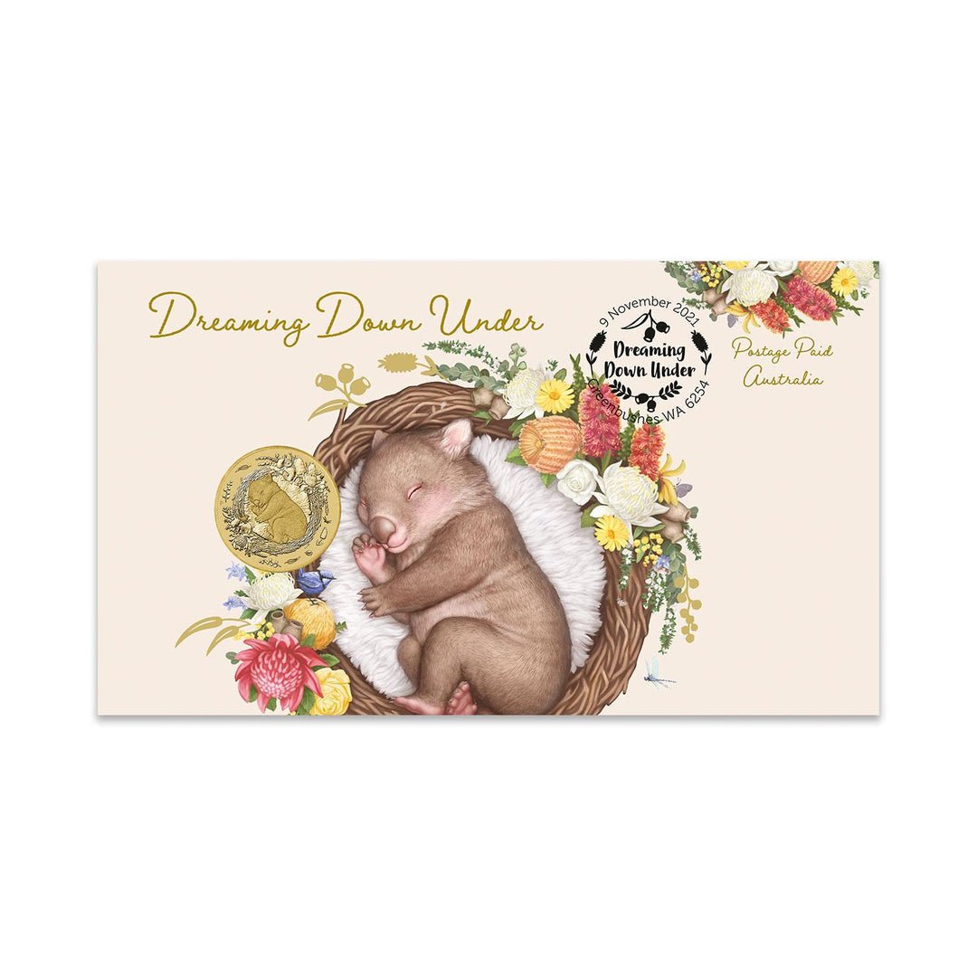 2021 $1 Dreaming Down Under - Common Wombat PNC - Nova Coins