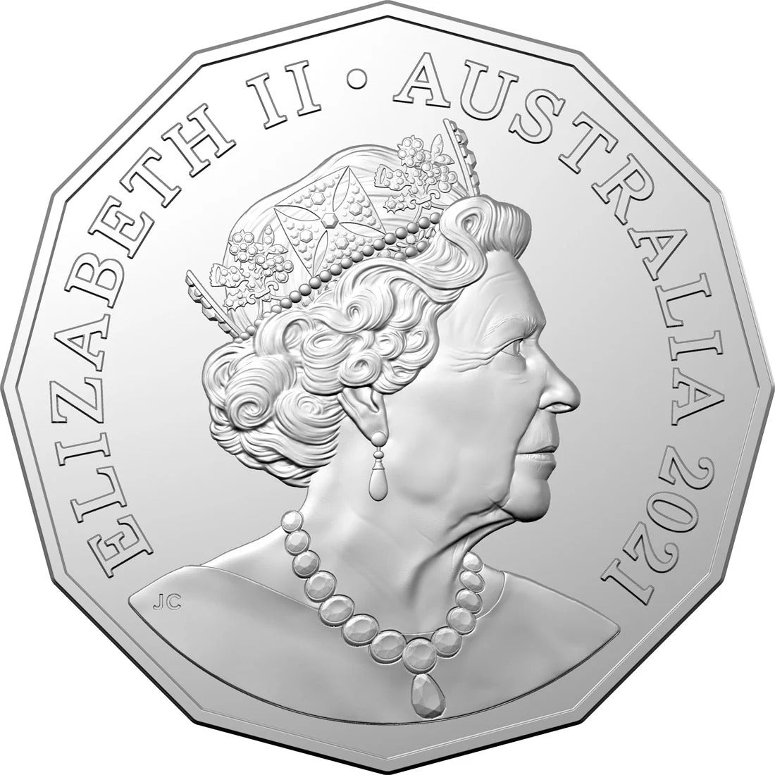 2021 50c Merry Christmas Summer in Australia Decoration Carded Coin