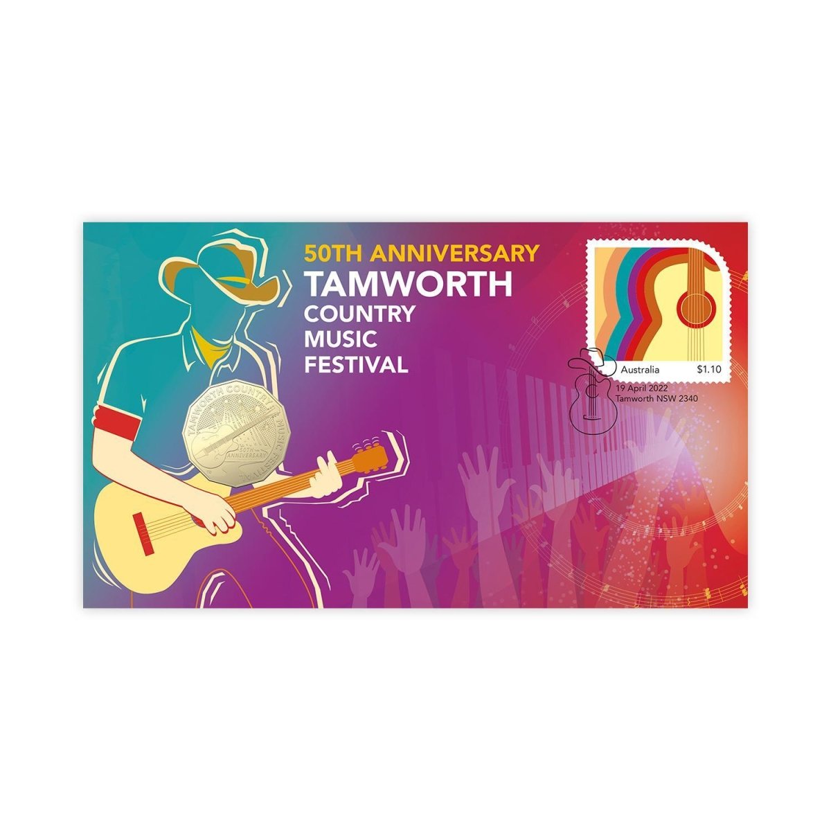 2022 50c Tamworth Country Music Festival PNC - Nova Coins