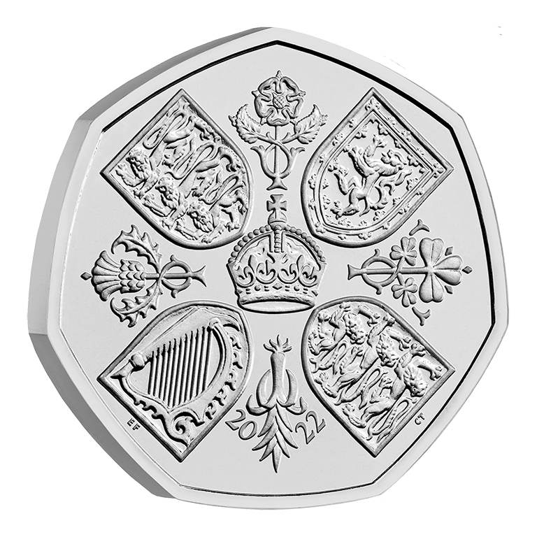 2022 In Memoriam: Her Majesty the Queen 50p BUNC Coin Cover - Nova Coins