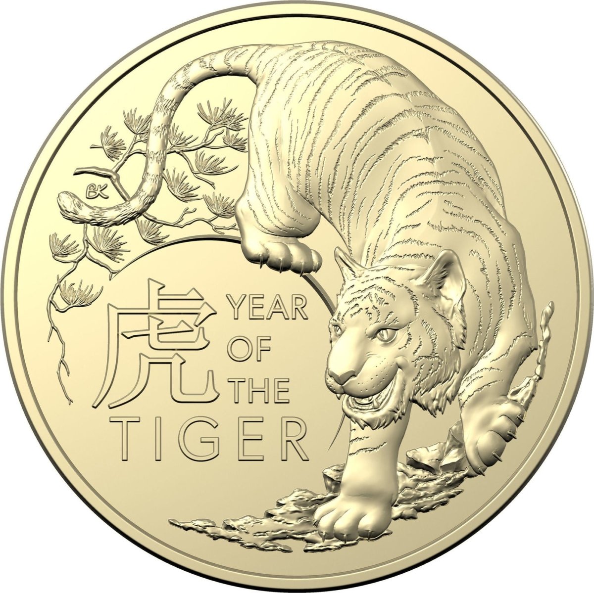 2022 Lunar Year of the Tiger $1 Uncirculated 2 Coin Set - Nova Coins