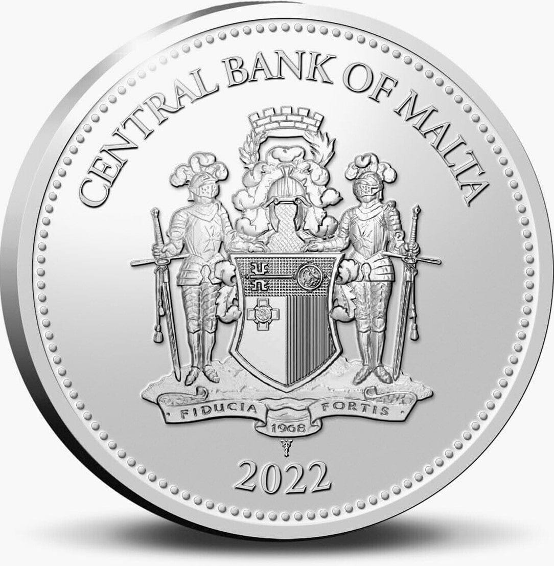 2022 Malta €10 Queen Elizabeth II's Platinum Jubilee Coloured Silver Proof Coin - Nova Coins