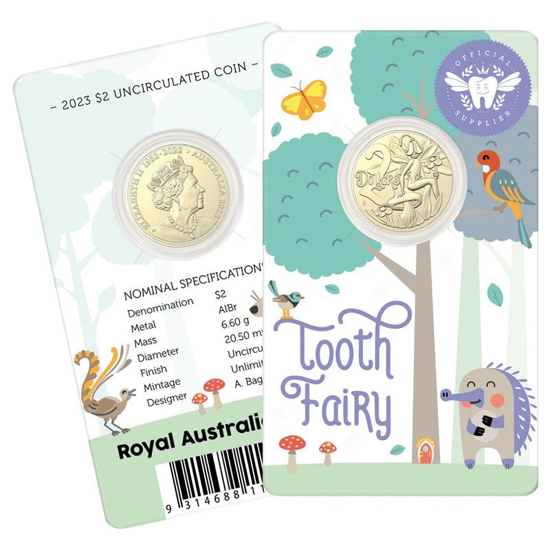 2023 $2 Tooth Fairy UNC Carded Coin - Nova Coins