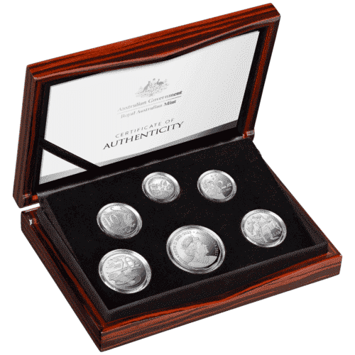 2023 Six Coin Fine Silver Proof Year Set - Memorial Effigy RAM