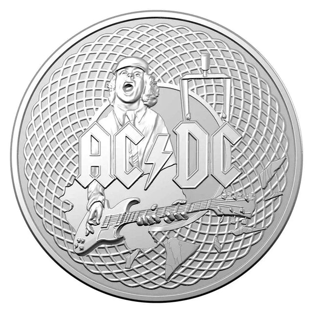 2023 AC/DC - $1 Silver Frosted Uncirculated Coin - Nova Coins