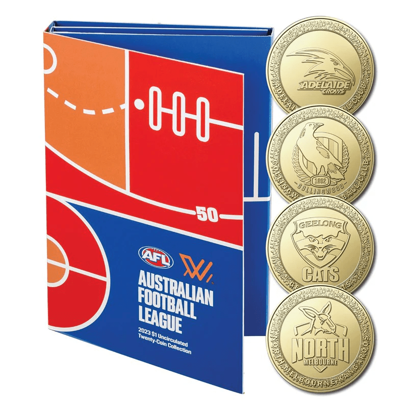 2023 Australian Football League (AFL) $1 - 20 Coin Set With Folder - Nova Coins