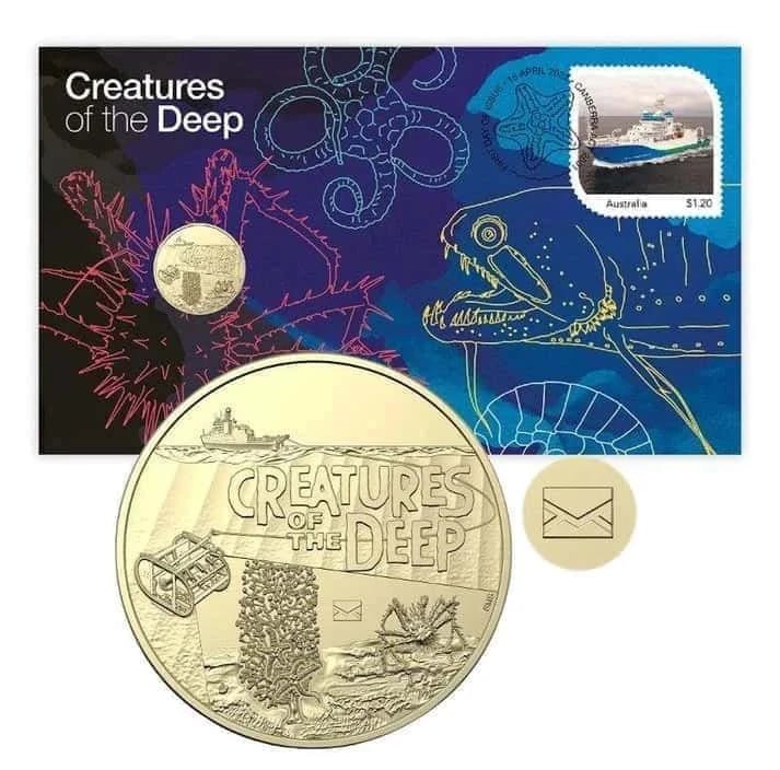 2023 Creatures Of The Deep PNC - with envelope privy mark - Nova Coins