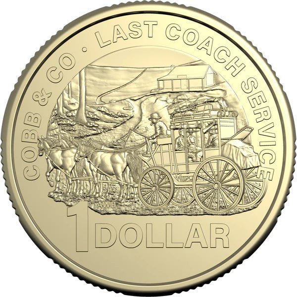 2024 Cobb & Co Centenary of the Last Coach $1 UNC Carded - Nova Coins