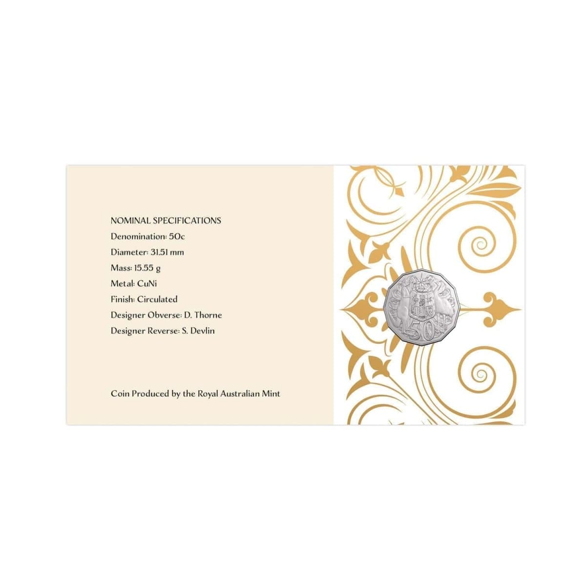 2024 PNC - King's Birthday 50c Coin Postal Numismatic Cover - Nova Coins
