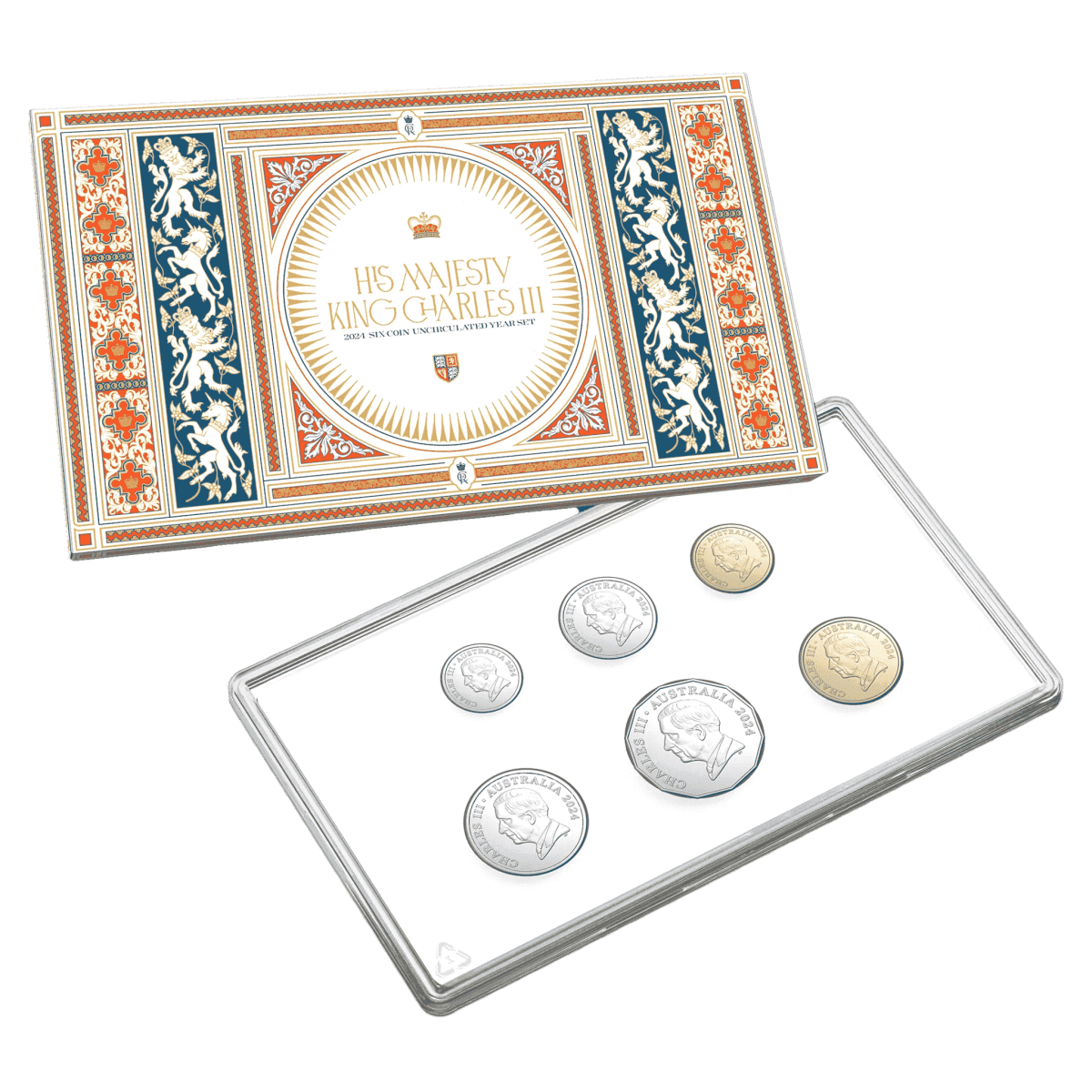 2024 Six - Coin Uncirculated Year Set – HM King Charles III - Nova Coins