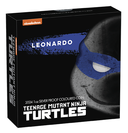 2024 Teenage Mutant Ninja Turtles - Leonardo 1oz Silver Coloured Proof Coin - Nova Coins