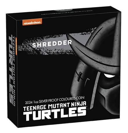 2024 Teenage Mutant Ninja Turtles - Shredder 1oz Silver Coloured Proof Coin - Nova Coins