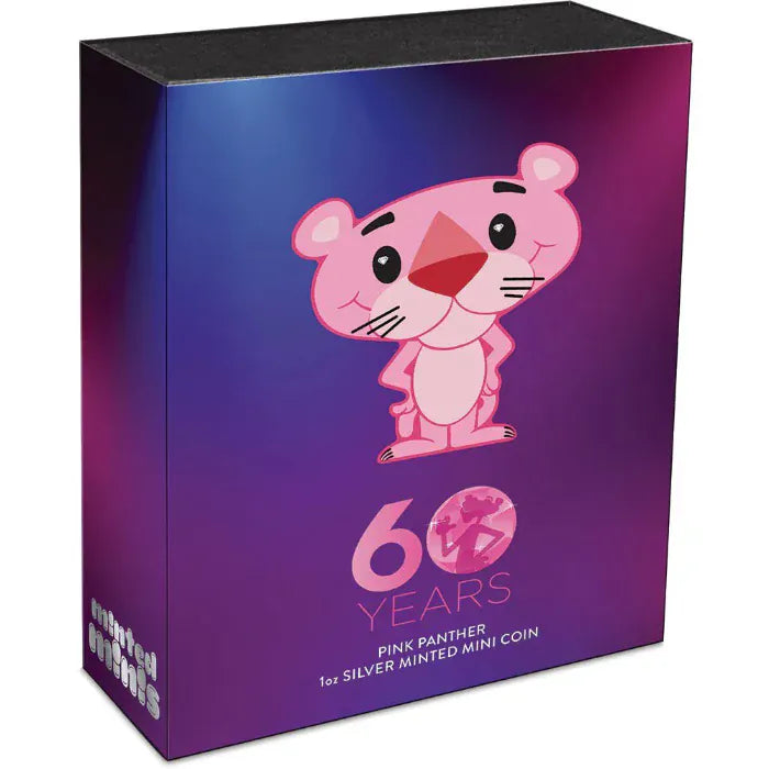 2024 The Pink Panther 60th Anniversary 1oz Silver mini coin - Nova Coins