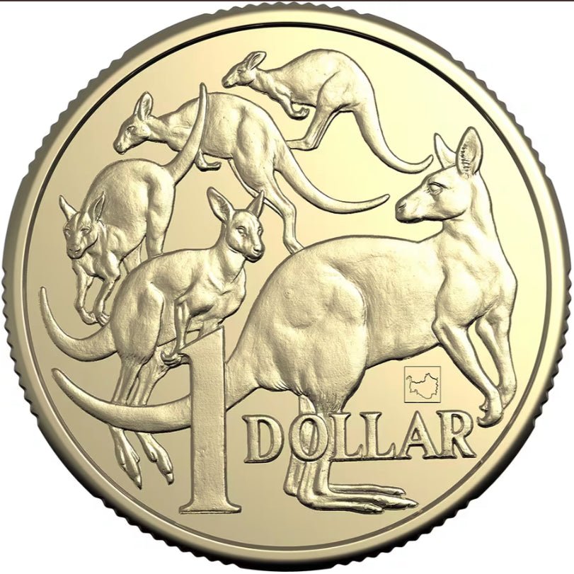 2025 $1 30th Anniversary of ANDA Brisbane Money Expo - Mob of Roos Privy Mark - Nova Coins