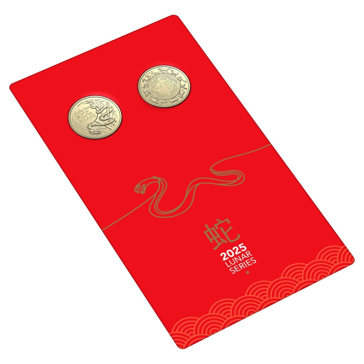 2025 $1 AlBr Uncirculated 2 Coin Set - Year of The Snake - Nova Coins