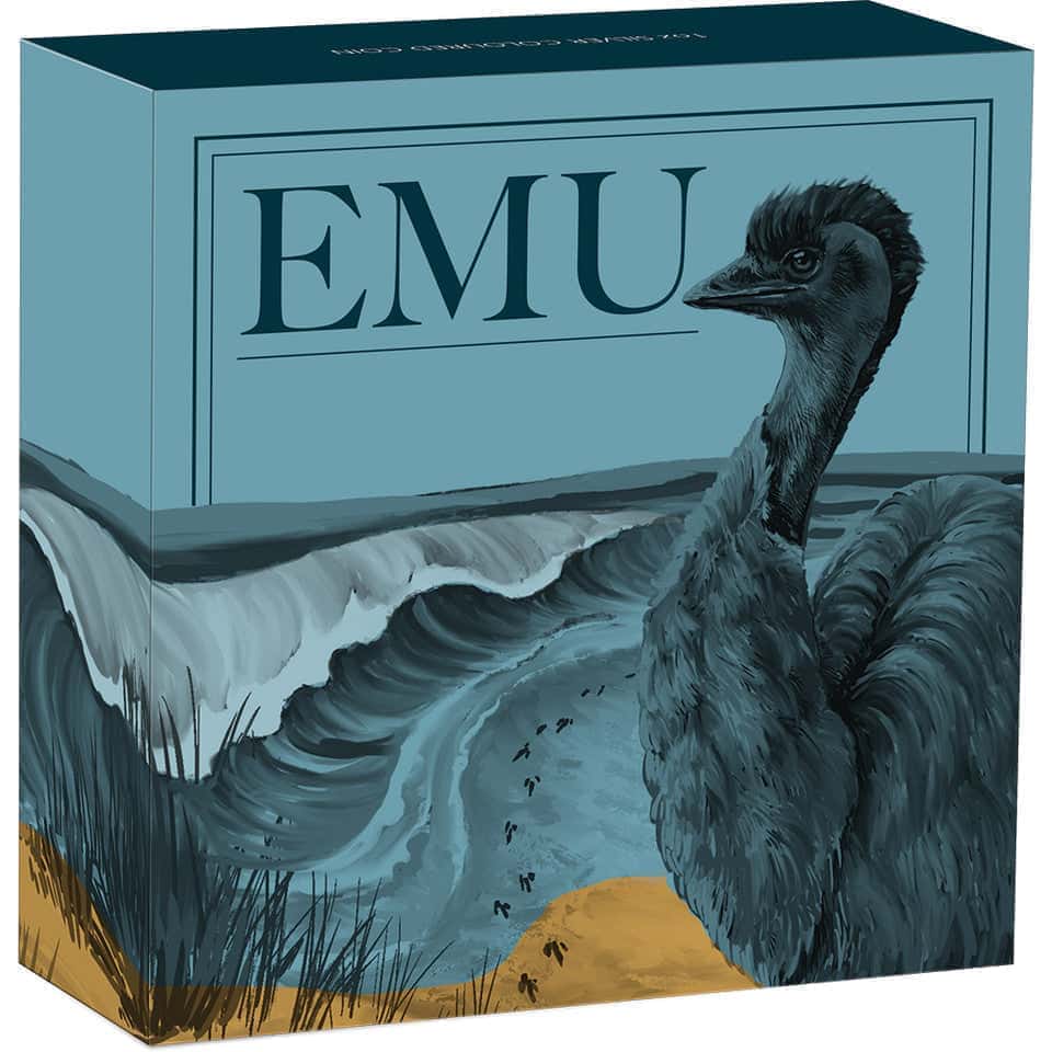 Australia Emu 2025 $1 Colour 1oz Silver Uncirculated Coin