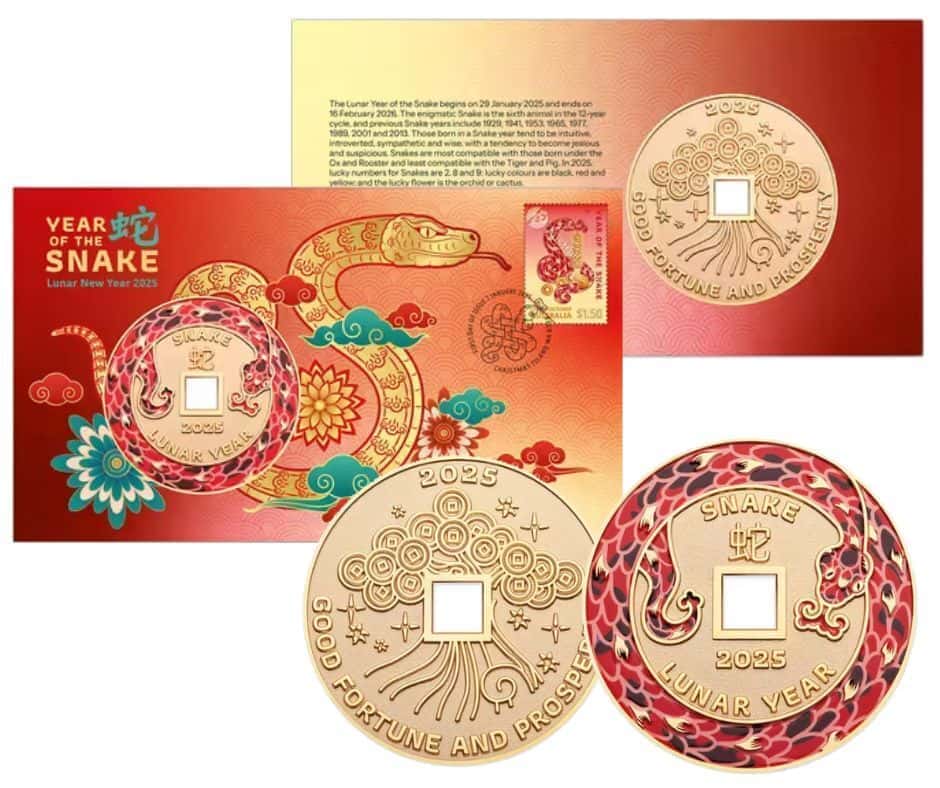 2025 Christmas Island Lunar New Year of the Snake PMC - Nova Coins