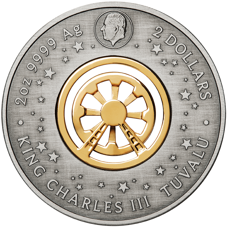 2025 Ferris Wheel 2oz Silver Antiqued Coloured Coin - Nova Coins