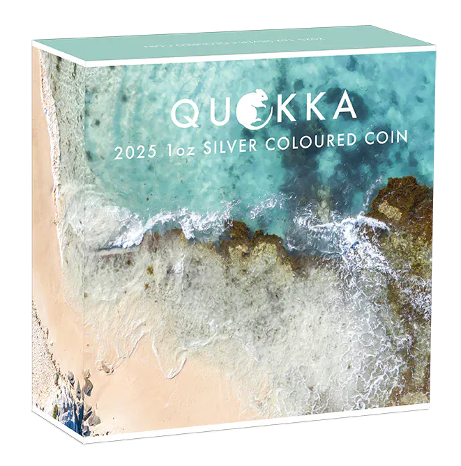 2025 Quokka 1oz Silver Coloured Proof Coin