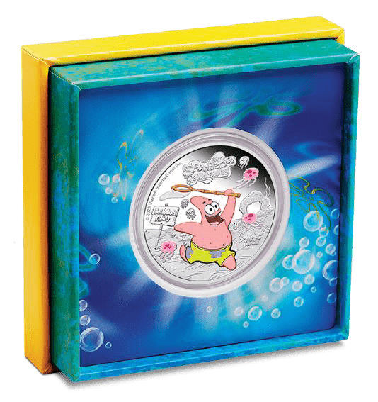 SpongeBob SquarePants - Patrick Star - 2025 1oz Silver Proof Coloured Coin