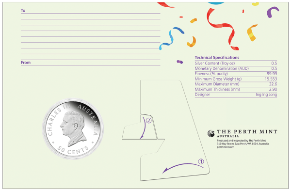 2026 1/2oz Happy Birthday Silver Proof Coloured Coin in Card - Nova Coins